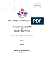 Inspector Handbook ON Flight Dispatch: Civil Aviation Authority, Bangladesh