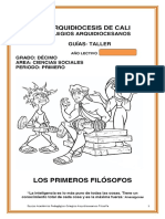 Los Primeros Filósofos - Colegios Arquidiocesanos