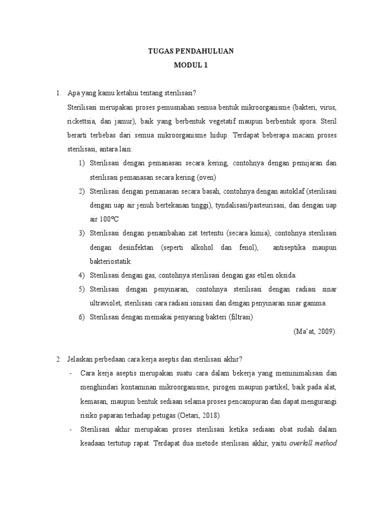 Annisa Dyah Pitaloka - Tugas Pendahuluan Modul 1 | PDF | Sains & Matematika