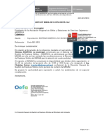 CARTA #00026-2021-OEFA/ODES-CAJ: Capacitación: Sistema Sigersol No Municipal