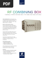 RF Combining Box: - 3 Bands, 4 Ports For 806-960 / 1710-1880 and 1920-2170 MHZ