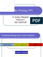 Transfer Pricing - Management Control Systems