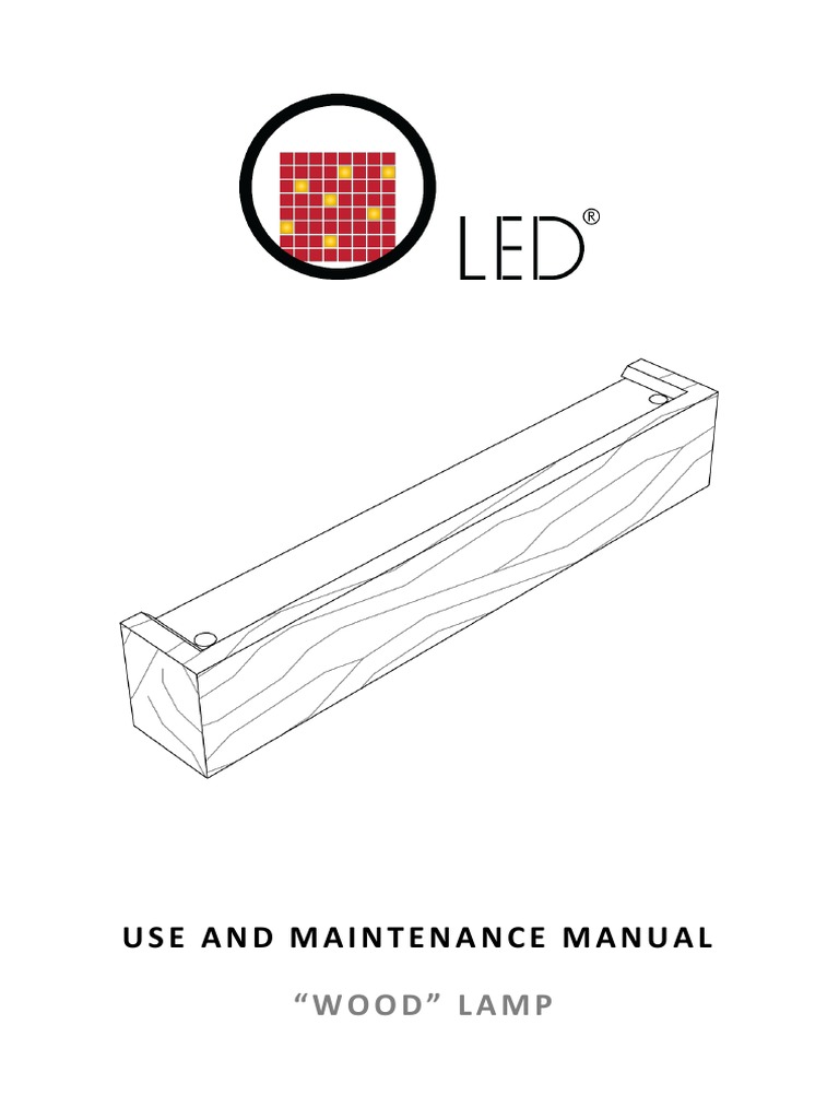 Use and Maintenance Manual "Wood" Lamp PDF