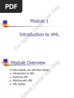 Use Only: Introduction To XML