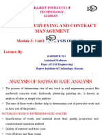 Quantity Surveying and Contract Management: Module 3: Unit2