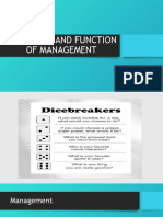 Definition and Function of Management