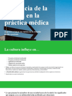 Influencia de La Cultura en La Práctica Médica (Clase 5)