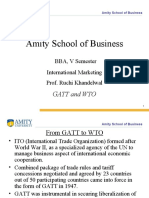 Amity School of Business: Gatt and Wto