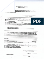 CS Form 41 - PCS Medical Certificate
