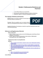 W4-Module 004 Mathematical Relations and Functions PDF