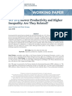 Working Paper: Slower Productivity and Higher Inequality: Are They Related?