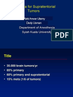 Anesthesia Techniques for Supratentorial Tumor Surgery