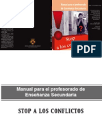 Stop A Los Conflictos. Manual para El Profesorado de Secundaria