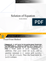 Solution of Equation