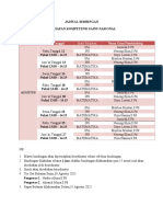 Jadwal Seleksi Peserta Dan Bimbingan