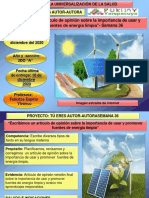 Semana 36 2do Escribimos Articulo de Opinión Sobre La Importancia de Usar y Promover Fuentes de Energía Limpia PDF