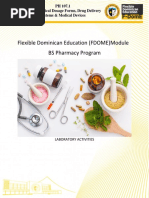 Flexible Dominican Education (FDOME) Module BS Pharmacy Program