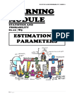 Learning: Estimation of Parameters