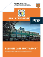 Business Case Study Report: San Lazaro Hospital