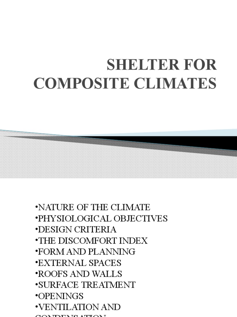 Designing for Composite Climates | PDF | Humidity | Climate