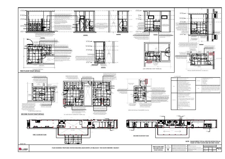 Railway Toilet Detail 2 | PDF | Tile | Building Materials