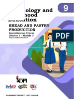 Bread and Pastry Production: Specialization Course Quarter 1 - Module 3