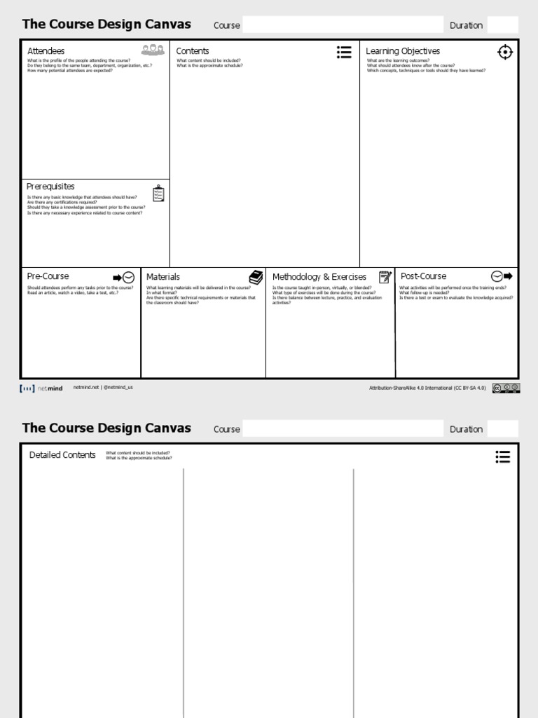 Course Design Canvas - NM 1 | PDF | Learning | Test (Assessment)