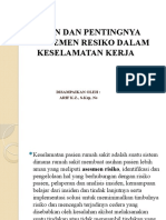 Manajemen Risiko Penting dalam Keselamatan Kerja