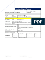 Functional Specification for Customs Payments