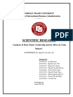 GROUP 2 - Analysis of Elon Musk's Leadership and Its Effect On Tesla Motors