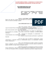 Minuta Plano de Carreira Assistentes Técnicos Administrativos