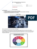 Lesson Title: Information and Communication Technology (ICT)