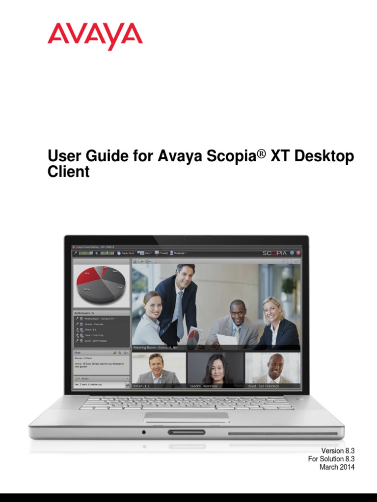 Avaya Scopia XT Desktop Client Version 8.3 | PDF | Videotelephony ...