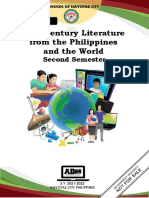 21st Century Literature From The Philippines and The World: Second Semester
