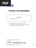 Module 1 - Measurement in Physics