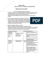 Mandate Hub Standing Instructions On Cards - Frequently Asked Questions