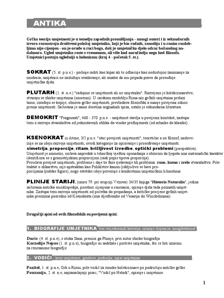 Teorija Likovne Umjetnosti | PDF