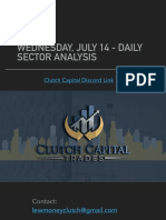 Wednesday, July 14 - Daily Sector Analysis: Contact