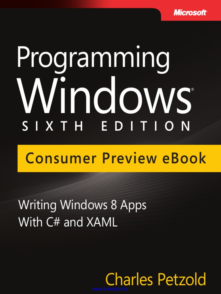 Charles Petzold - Programming Windows (6th Edition, Win8) | PDF ...