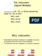 MUL Instruction (Unsigned Multiply)