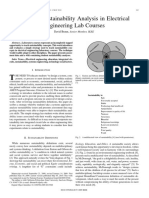 Teaching Sustainability Analysis in Electrical Engineering Lab Courses