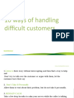 10 ways to handle difficult customers