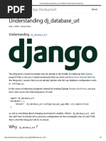 Understanding DJ - Database - Url - App Development
