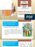 Public Personnel Administration & Services