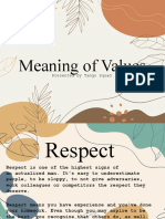 Meaning of Values: Presented by Tango Squad