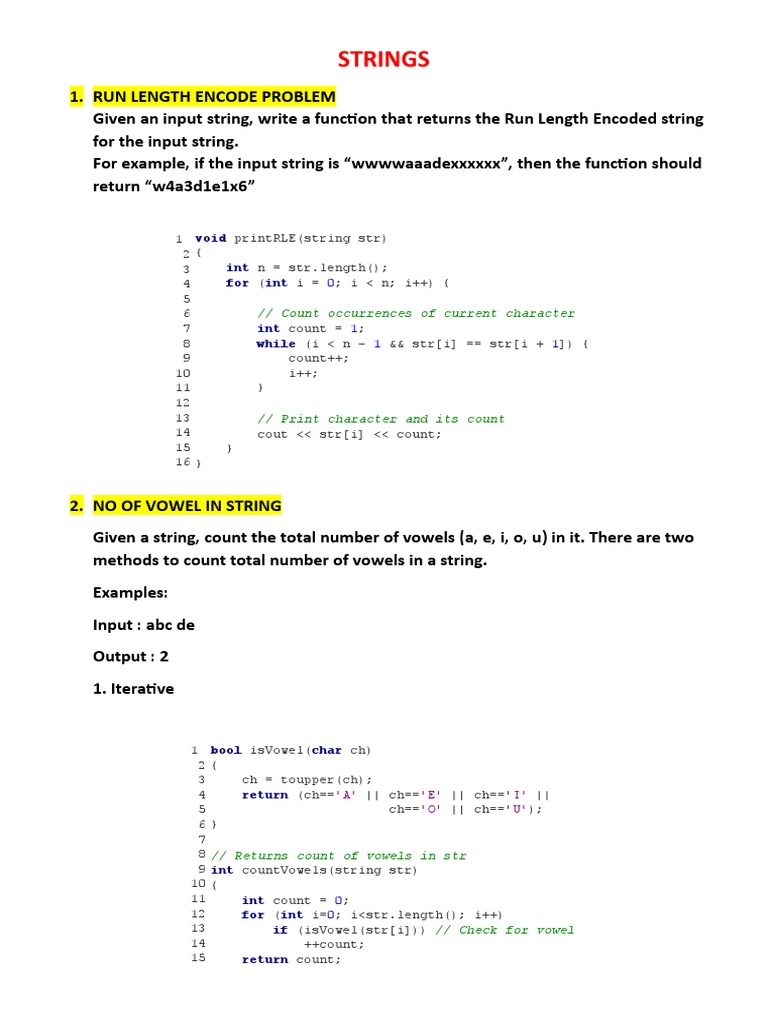 Strings: Void Int For Int | PDF | String (Computer Science) | Software ...