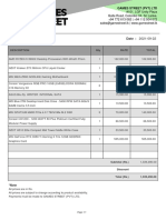 Quotation: Description Qty Rate Total