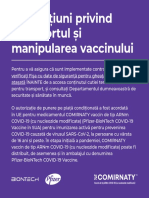 Instrucțiuni Privind Transportul Și Manipularea Vaccinului COMIRNATY de Tip ARNm COVID-19 (Cu Nucl