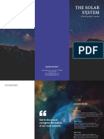 Purple Galaxy Photos Science Trifold Brochure
