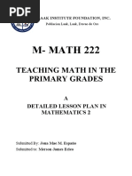 Detailed Lesson Plan in MATHEMATICS-2